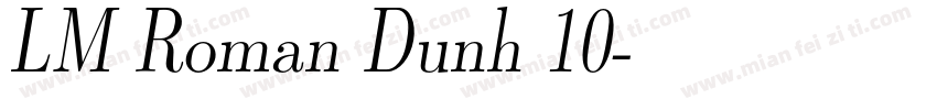 LM Roman Dunh 10字体转换